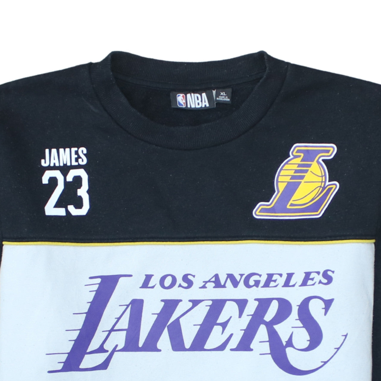 Primark NBA Men's Multicoloured XL Pullover Lakers Sweatshirt