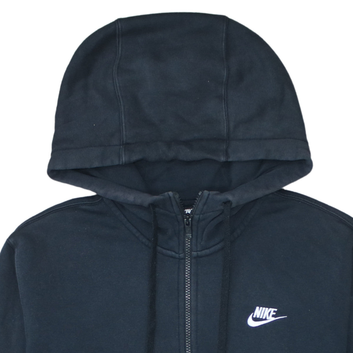 Nike Men's Black Full Zip Hoodie Small Regular Fit Fleece