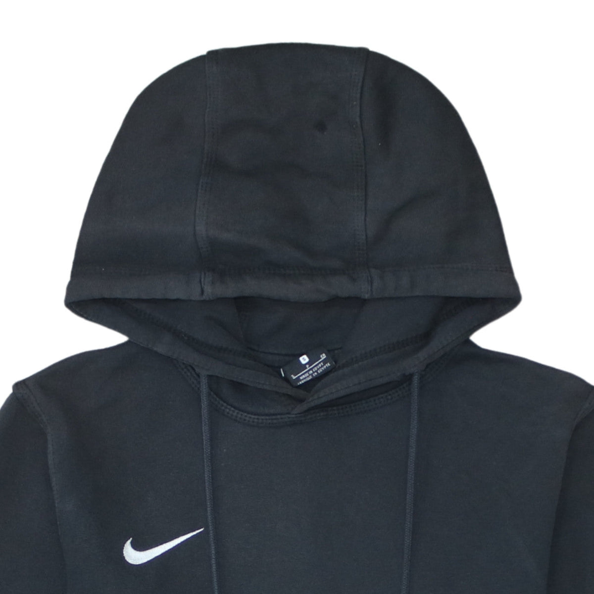 Nike Men's Black Small Pullover Hoodie Cotton Blend Fleece