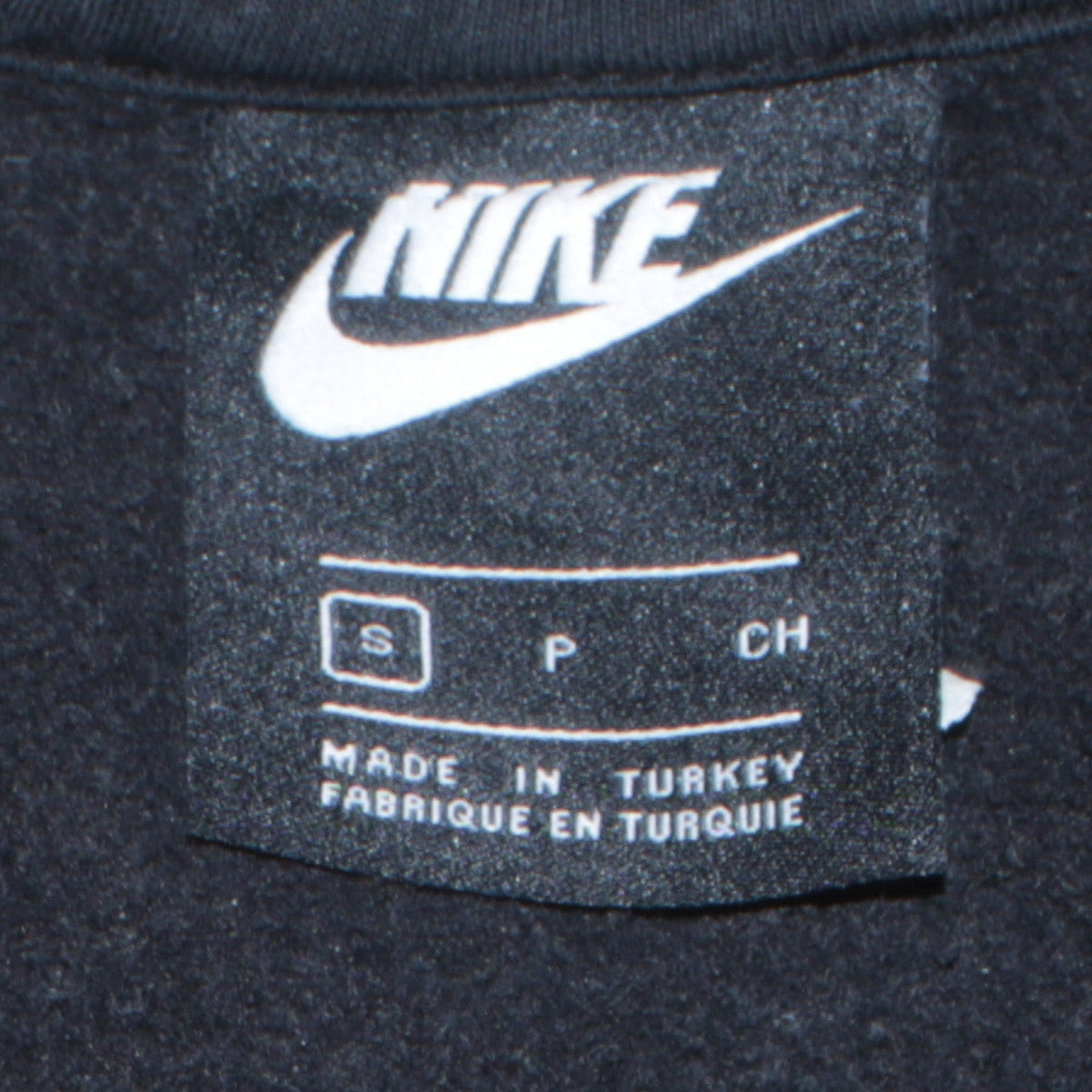 Nike Men's Black Small Air Logo Pullover Sweatshirt