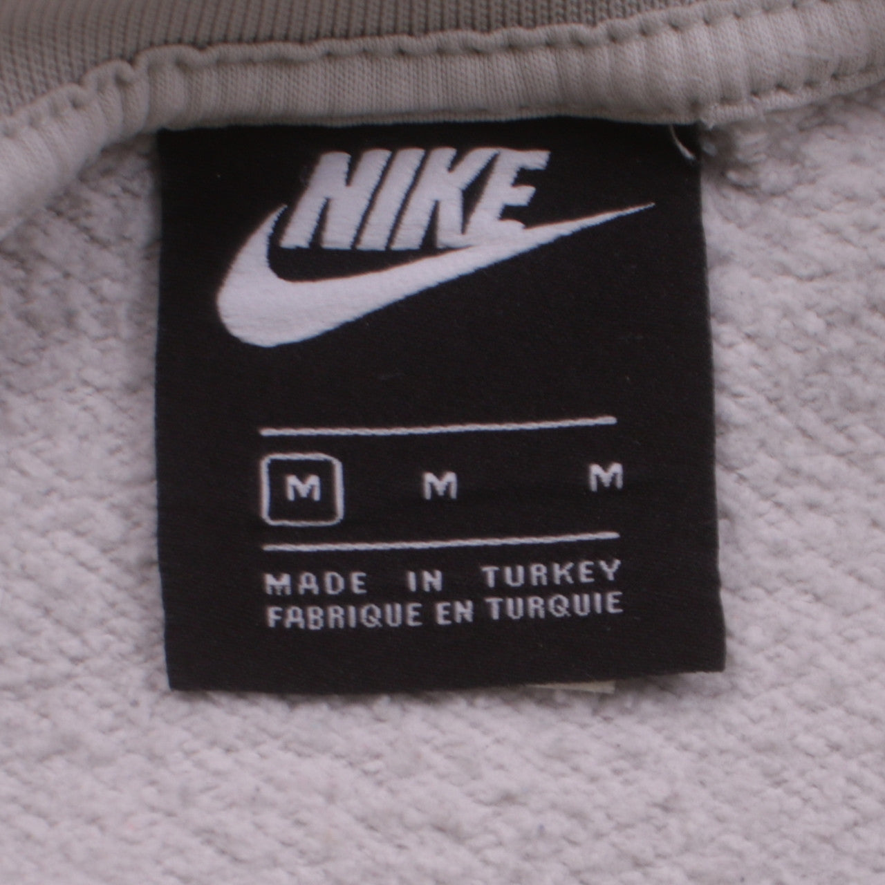 Nike Women’s Beige Colourblock Crew Neck Sweatshirt Size M