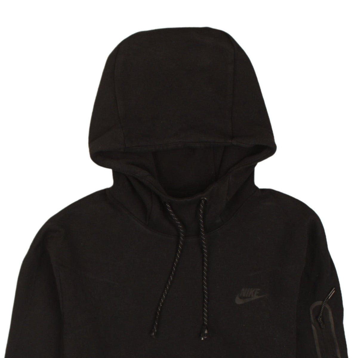 Nike Men Black Pullover Hoodie Fleece Regular Fit S Excellent