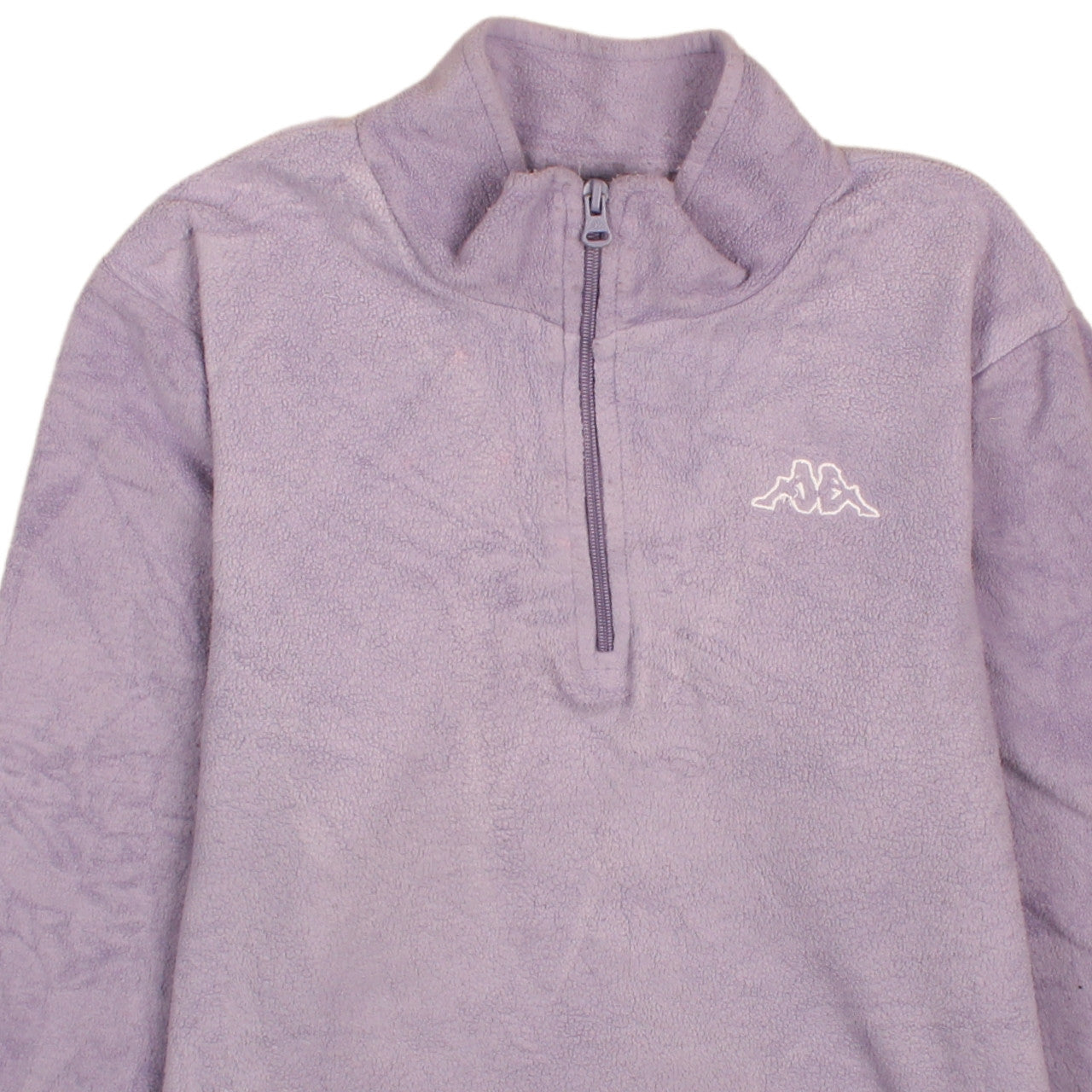 Kappa Womens Purple Fleece 1/2 Zip Sweatshirt XL Relaxed Fit