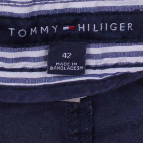 Tommy Hilfiger Men's Navy Blue Chino Shorts Size 42 Regular Cotton