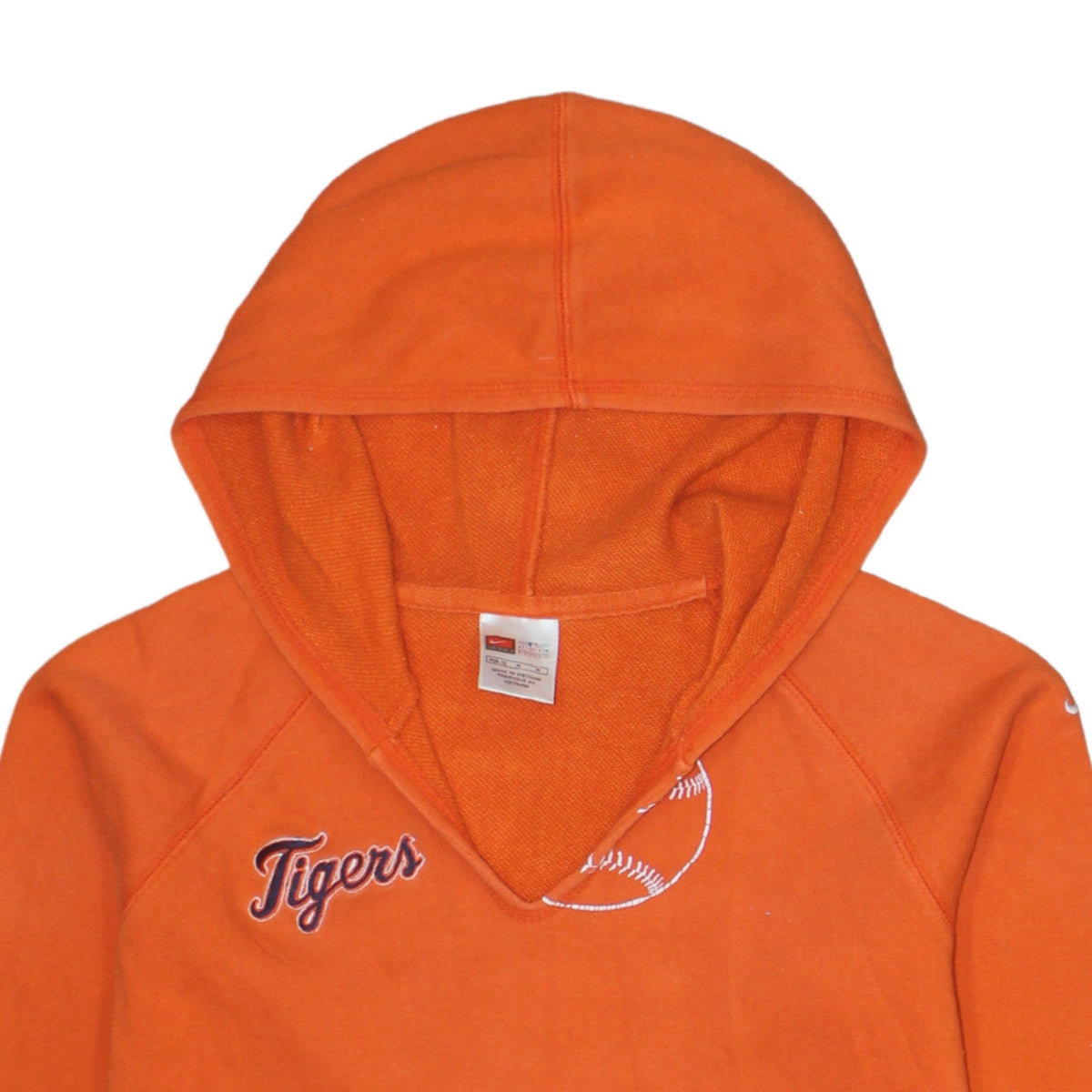 Nike Team Women’s Orange Tigers Pullover Hoodie Size M