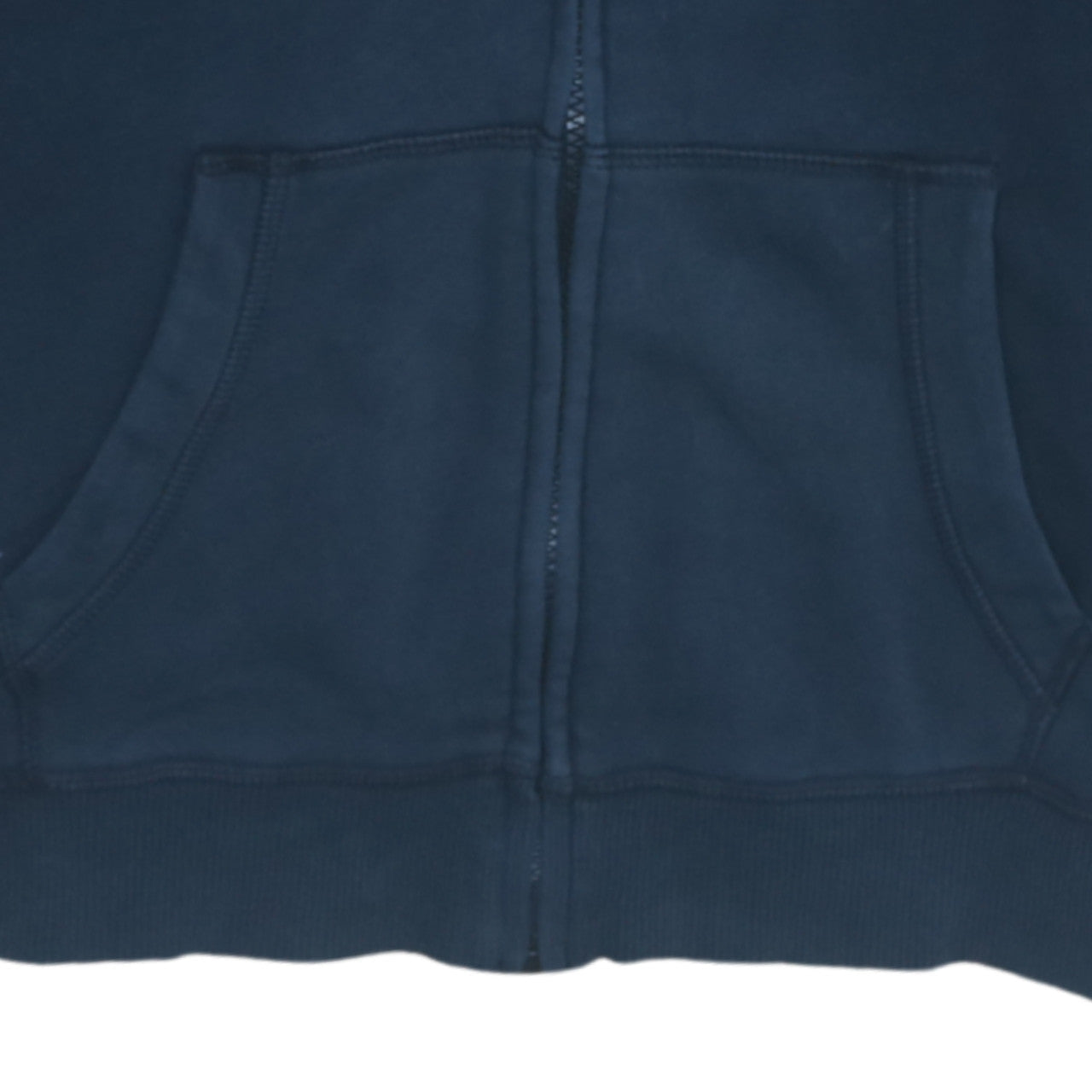 Puma Men's Blue Full Zip Hoodie Size L Logo Fleece Sweatshirt