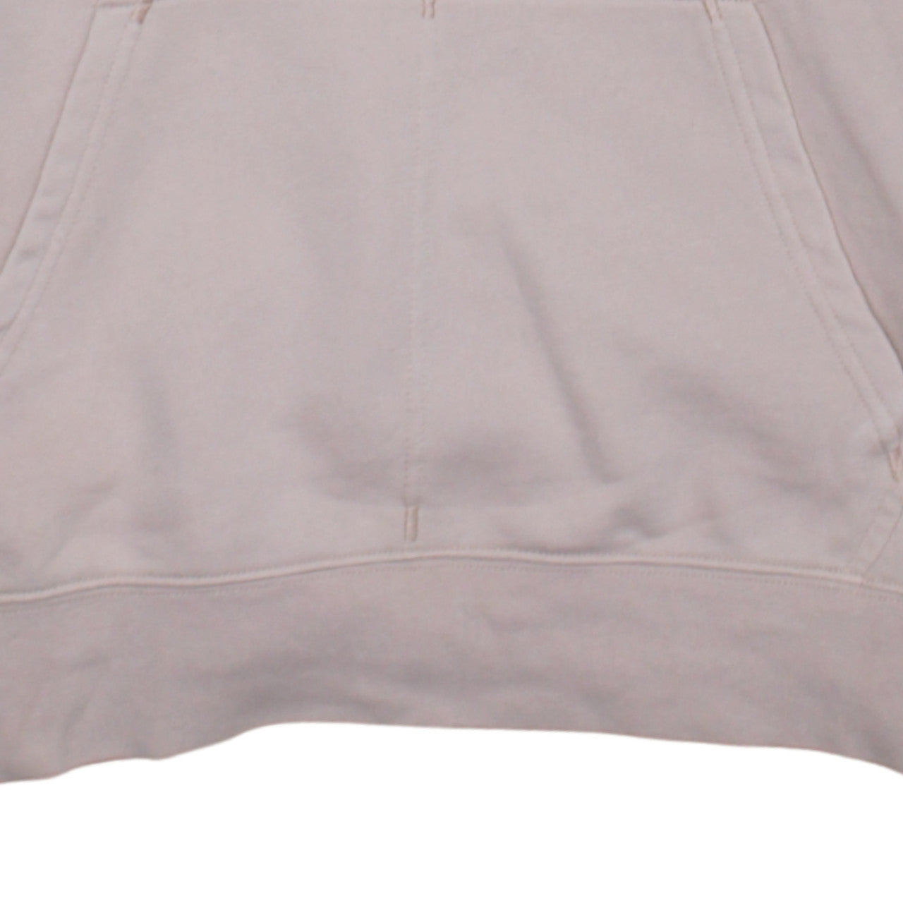 Nike Womens Beige Small Pullover Hoodie with Orange Logo