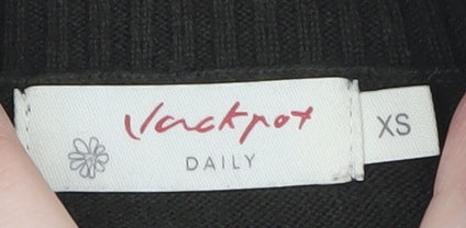 Jackpot Women Brown Roll Neck Knit Jumper XS