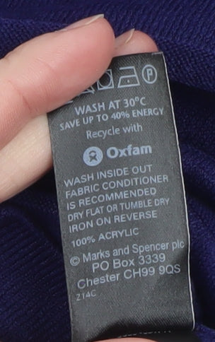 Marks & Spencer Women’s Blue Knit Shift Dress Size 12