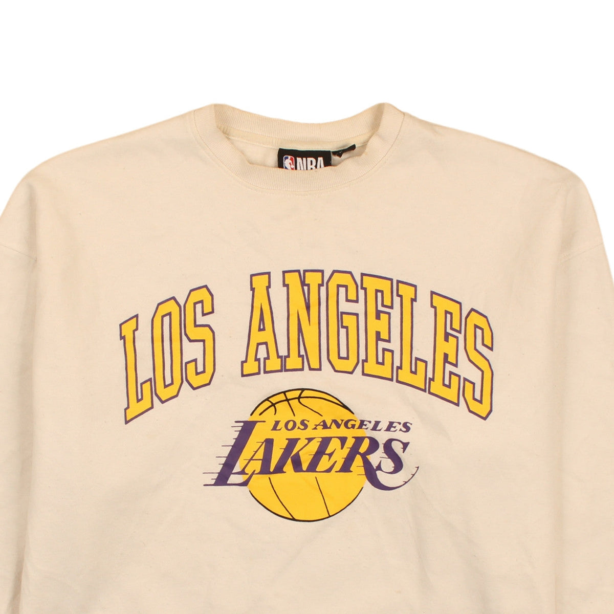NBA Los Angeles Lakers Beige Women's M Pullover Sweatshirt