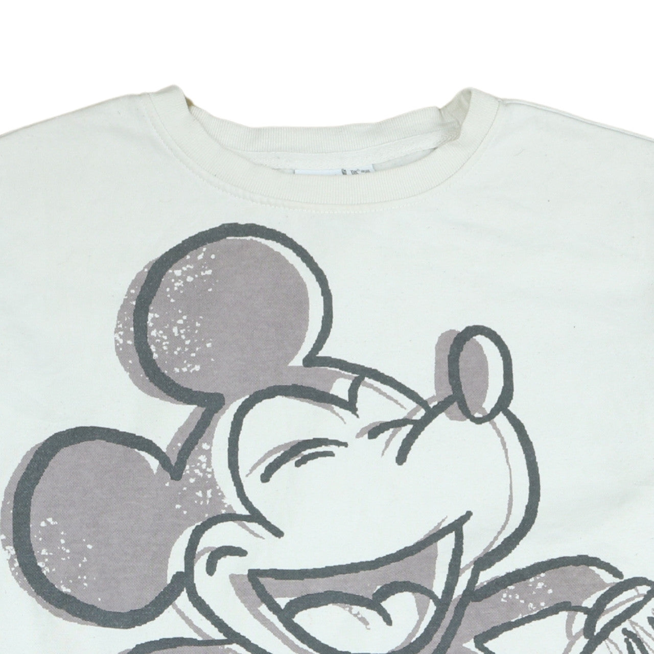 Disney Women White Mickey Mouse Pullover Sweatshirt Size S