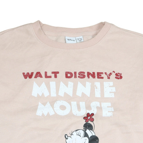 Disney Women’s Beige Minnie Mouse Pullover Sweatshirt Size 10-12