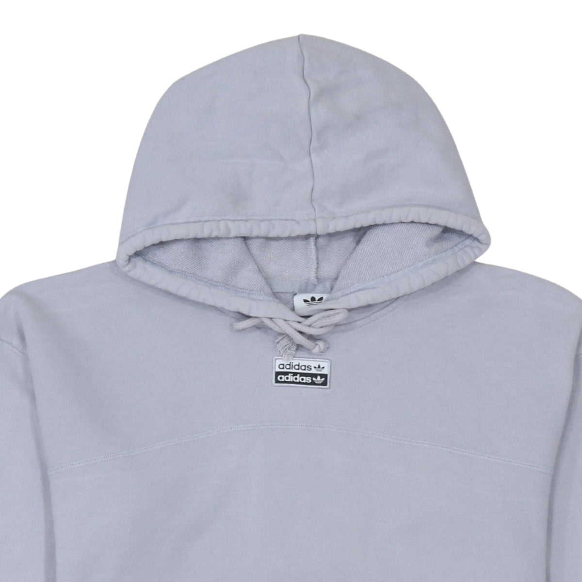 Adidas Womens Grey Cropped Pullover Hoodie Size 12