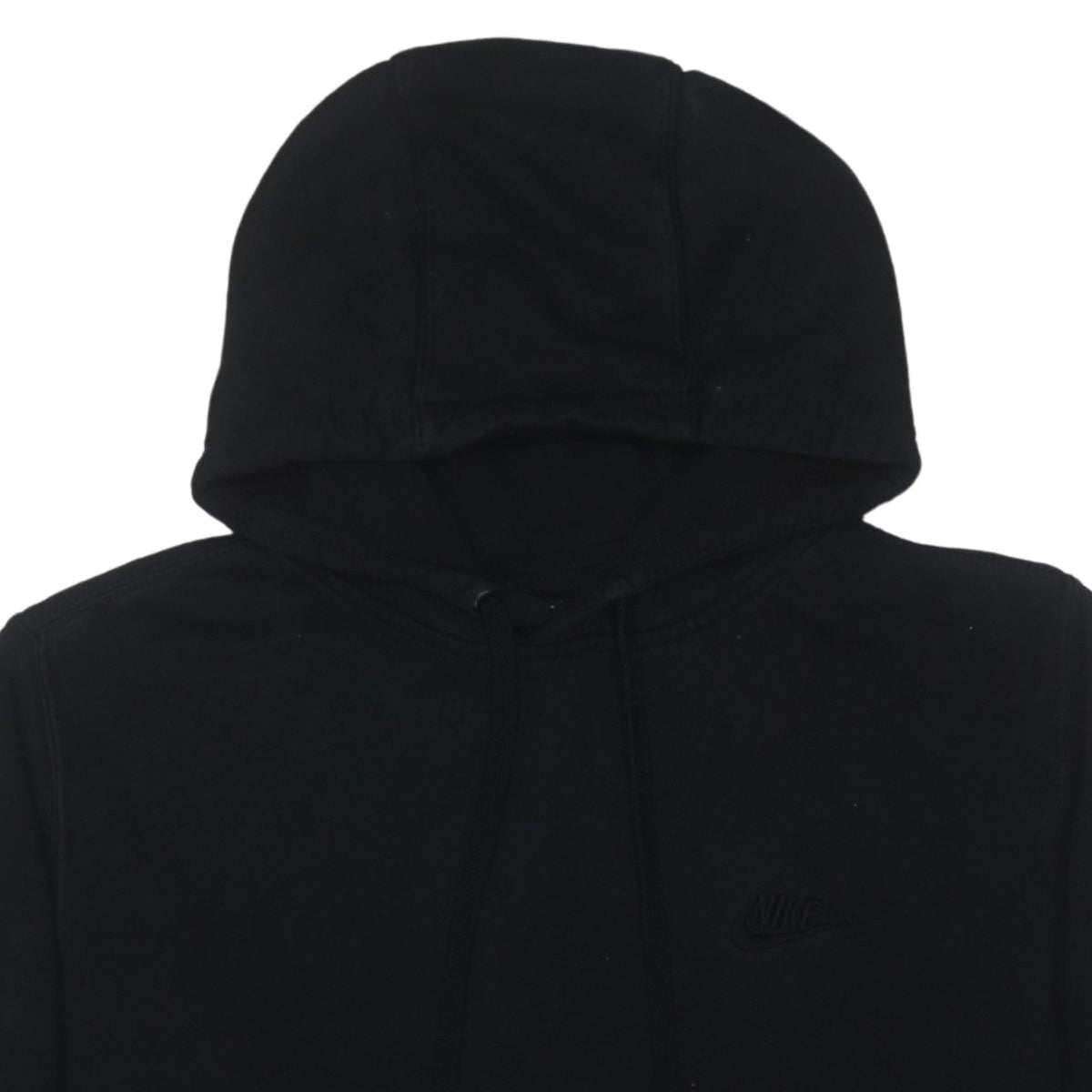 Nike Men's Black Pullover Fleece Hoodie Size L Regular Fit
