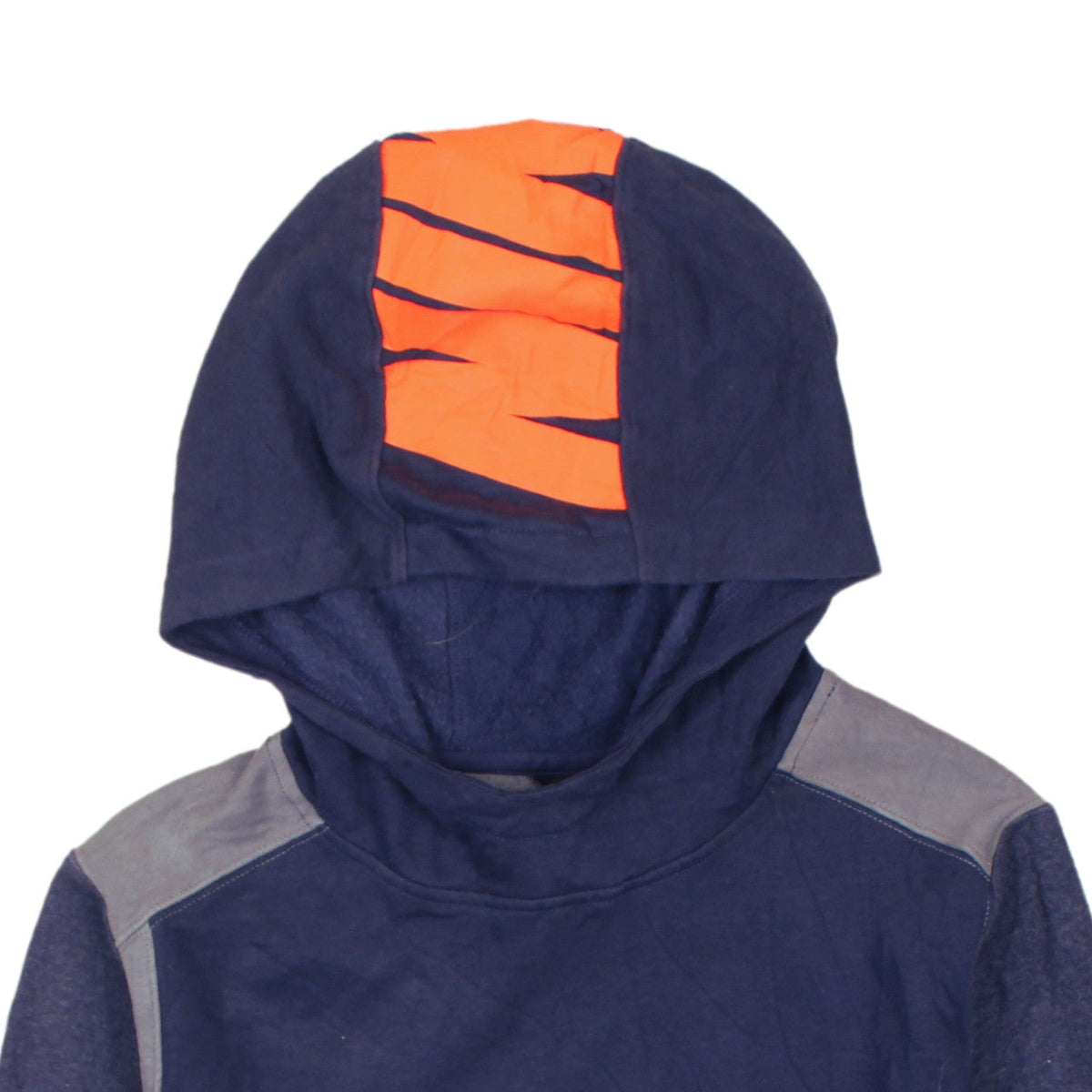Nike Boys Blue XL Pullover Hoodie with Orange Logo Graphic Print