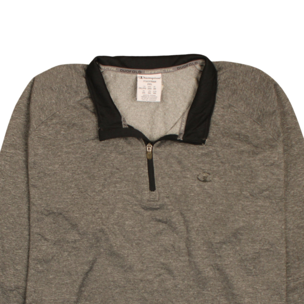 Champion Men’s Grey 2XL Powertrain 1/2 Zip Fleece Sweatshirt