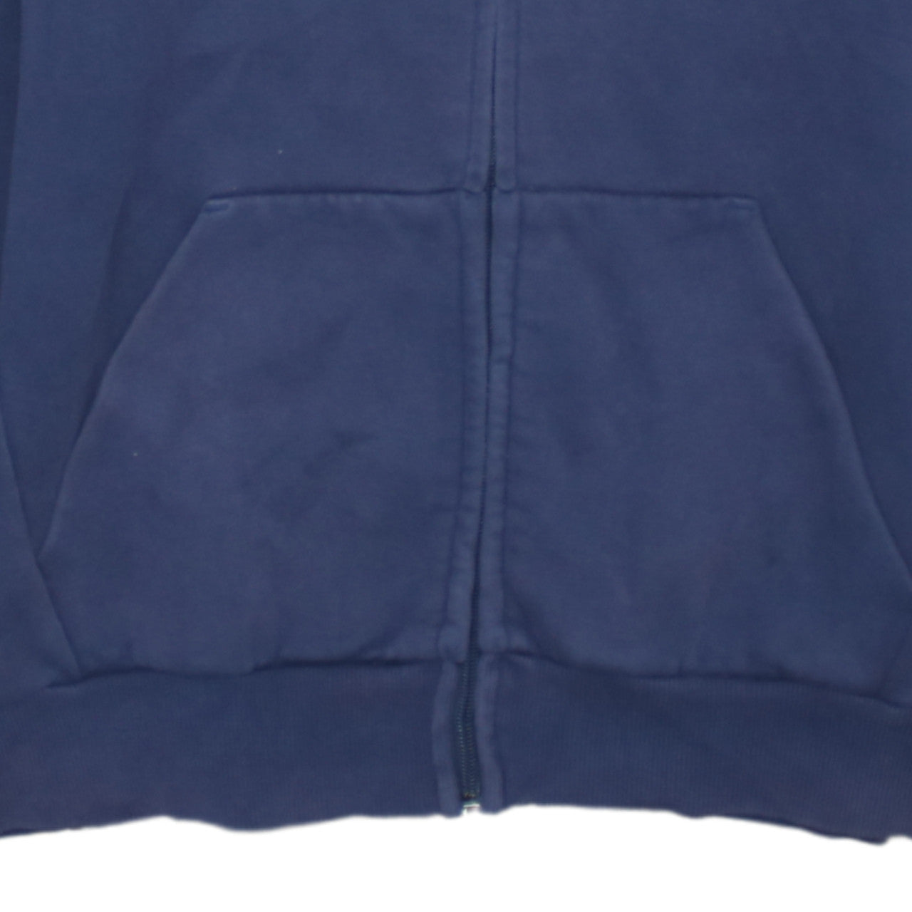 Puma Men's Blue Full Zip Hoodie Small Logo Graphic Cotton