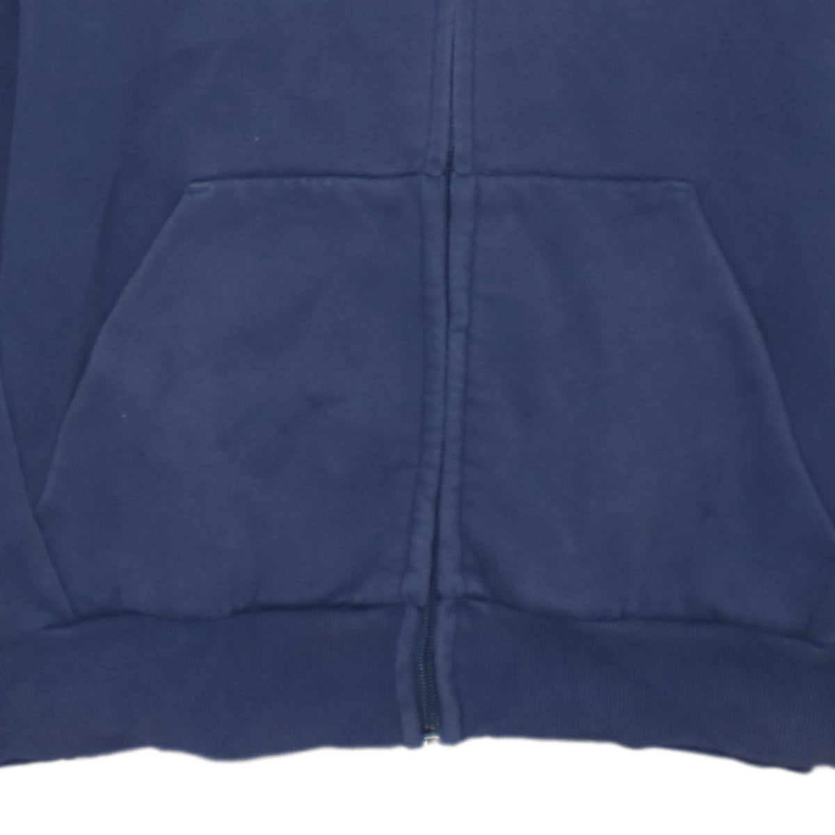 Puma Men's Blue Full Zip Hoodie Small Logo Graphic Cotton