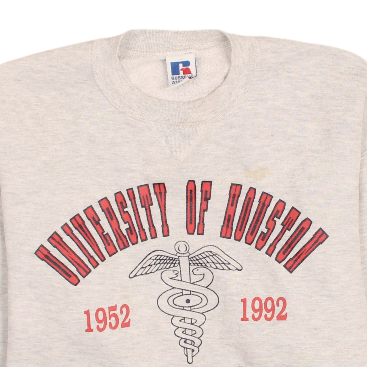 Russell Athletic Men's Grey University of Houston Pullover Sweatshirt XL
