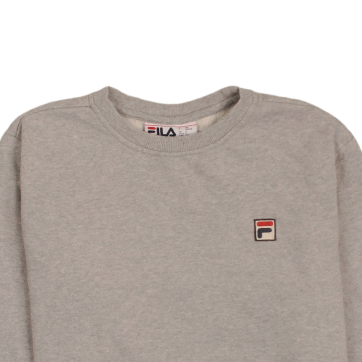 Fila Men's Grey Pullover Sweatshirt Size S Classic Crew Neck