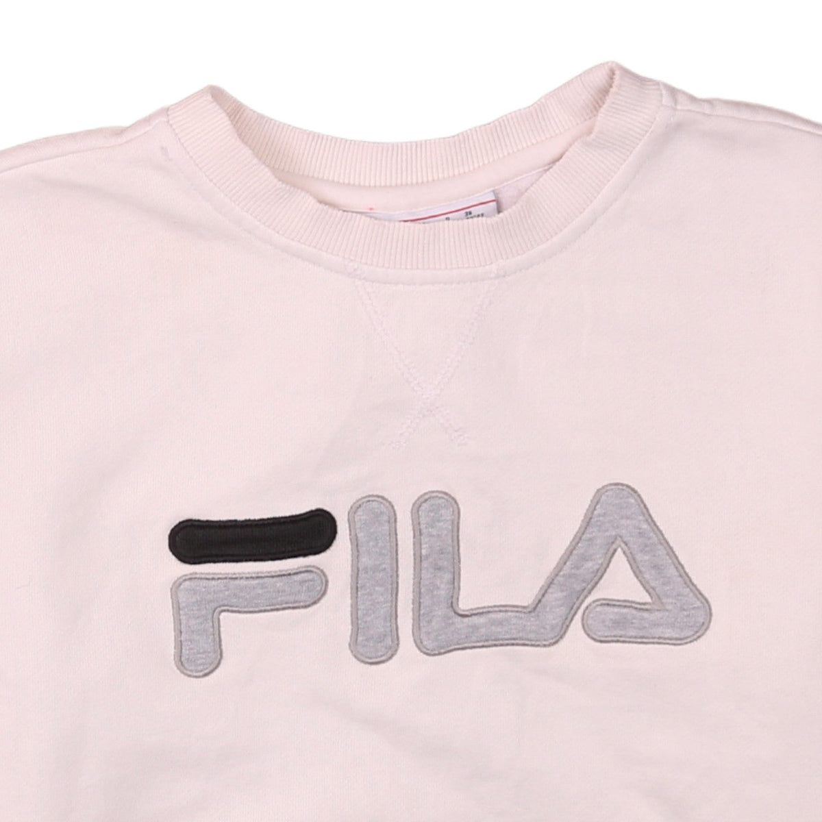 Fila Womens Beige Crew Neck Pullover Sweatshirt Size S