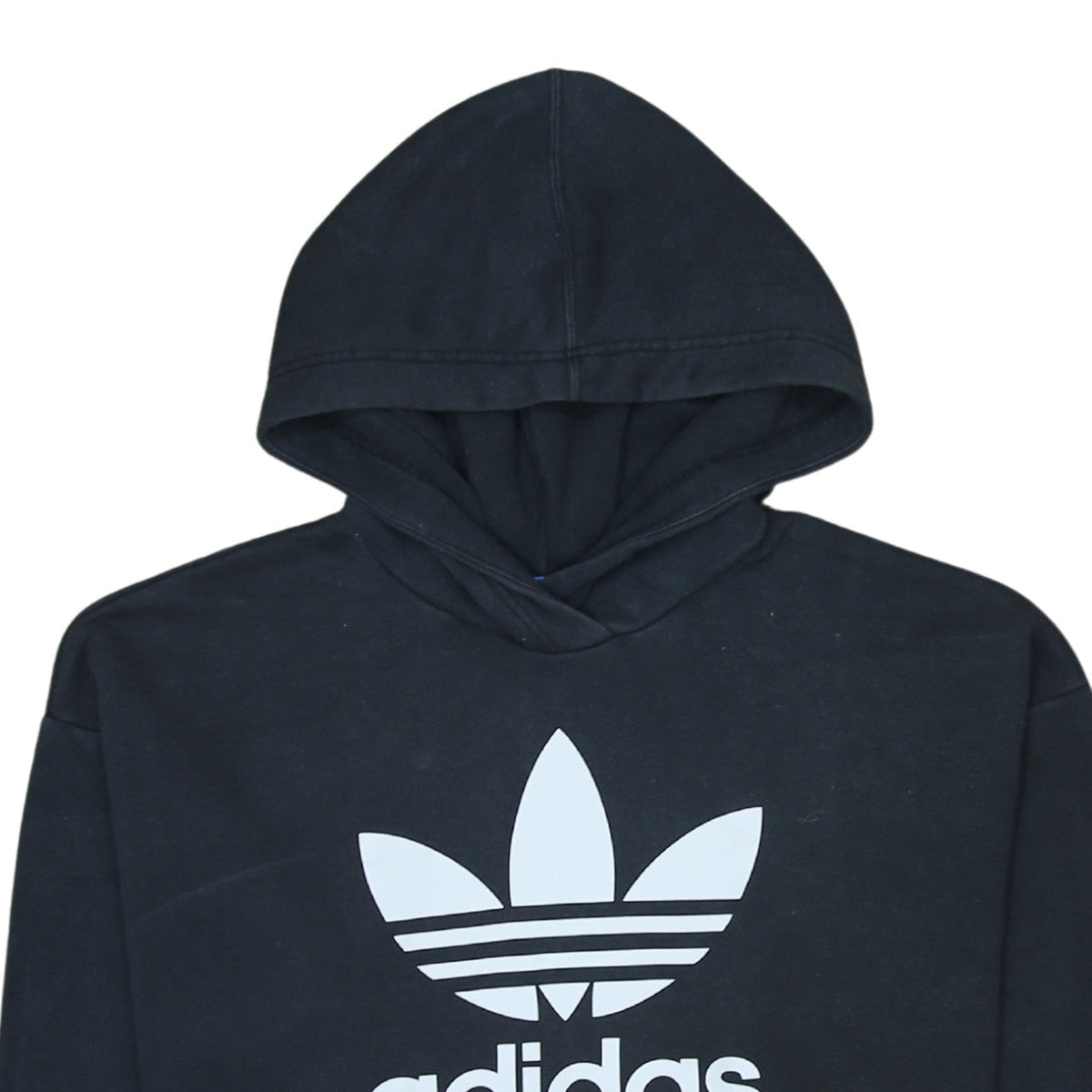Adidas Mens Black Pullover Hoodie M Sports Retro Graphic Print