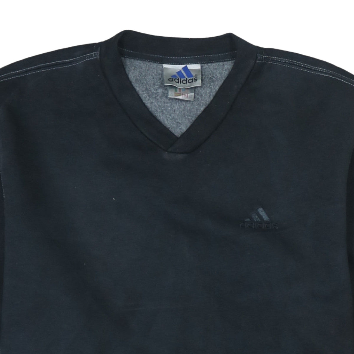 Adidas Men's Black V-Neck Pullover Sweatshirt Size L