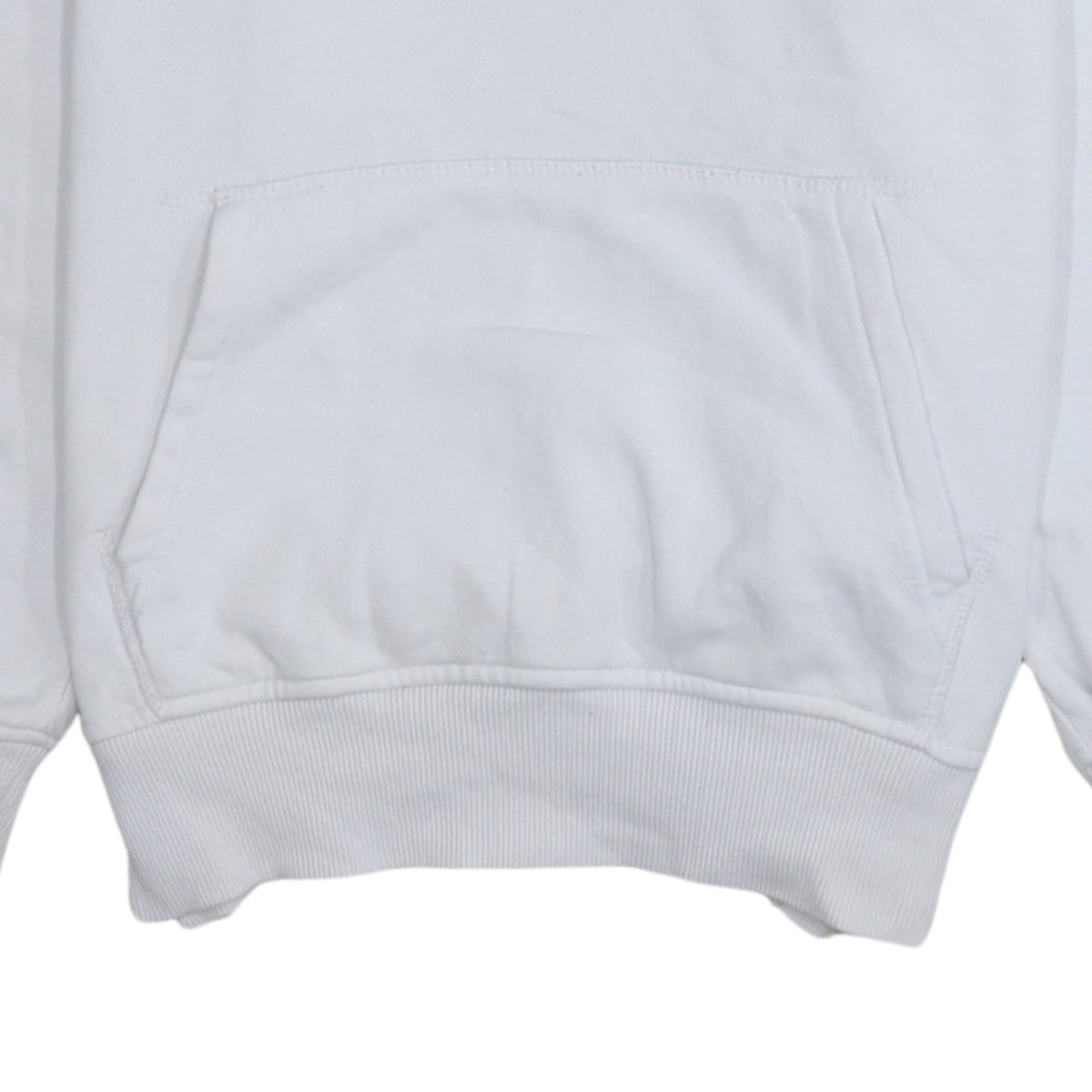 Ellesse Women White Hoodie UK 10 Pullover Logo Cotton Blend Sporty