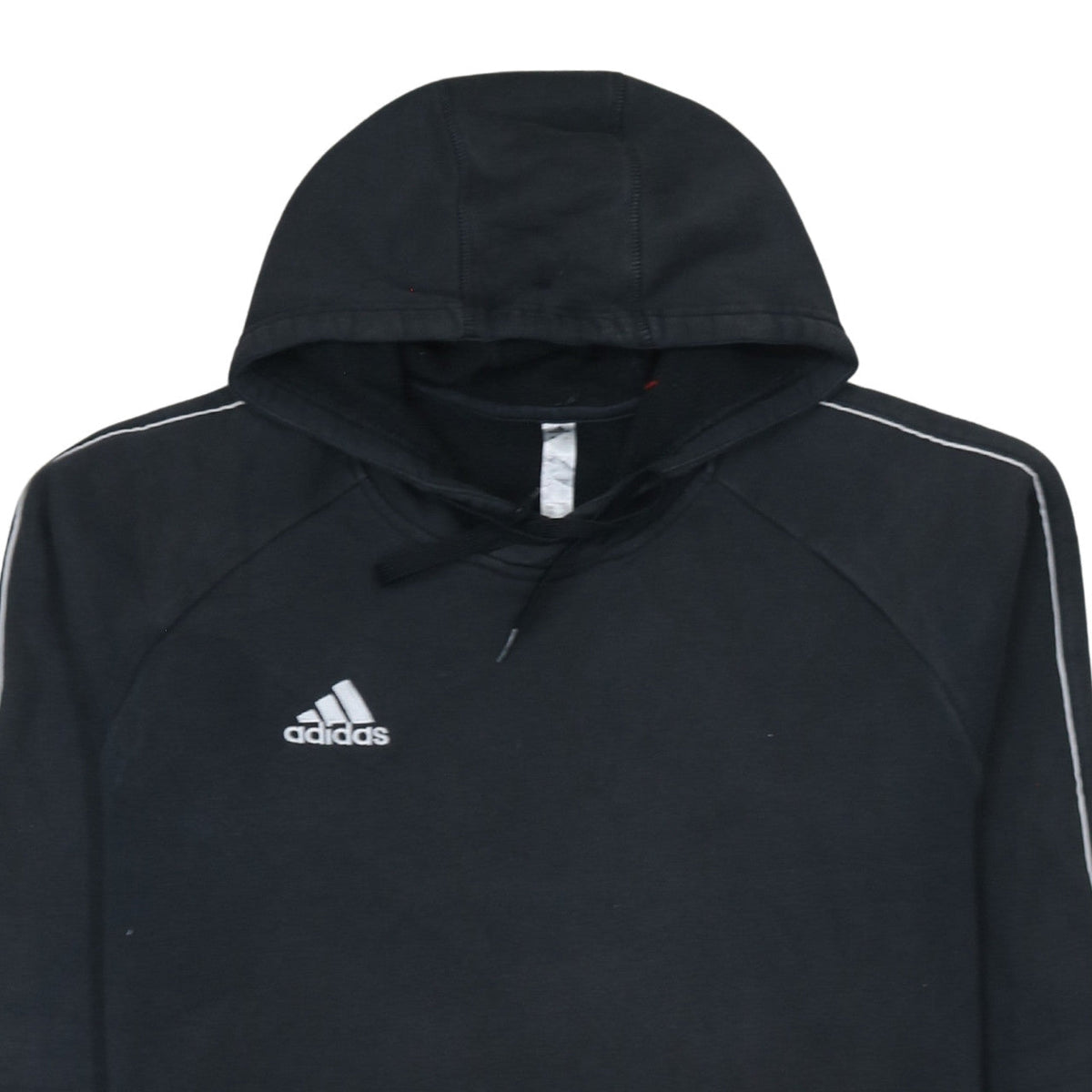 Adidas Men's Black Pullover Hoodie L Sports Fleece Sweatshirt