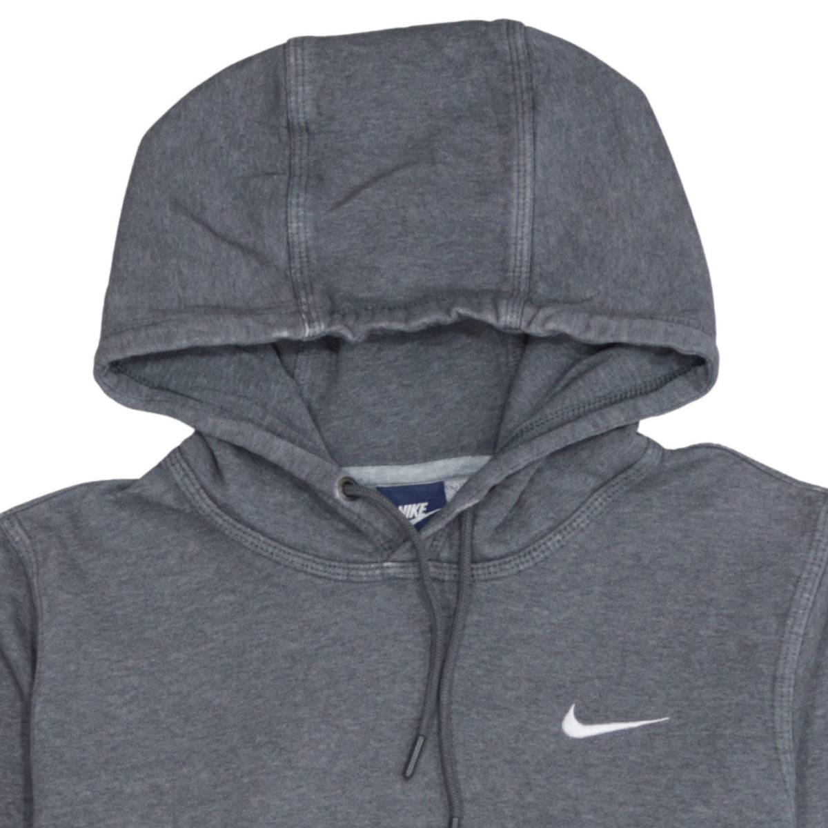 Nike Men's Grey Pullover Hoodie Small Logo Fleece Sweatshirt