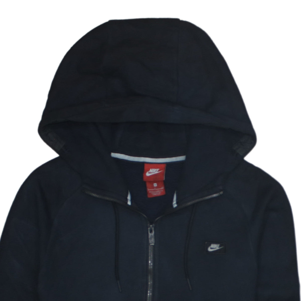 Nike Men's Black Small 1/2 Zip Hooded Fleece Sweatshirt
