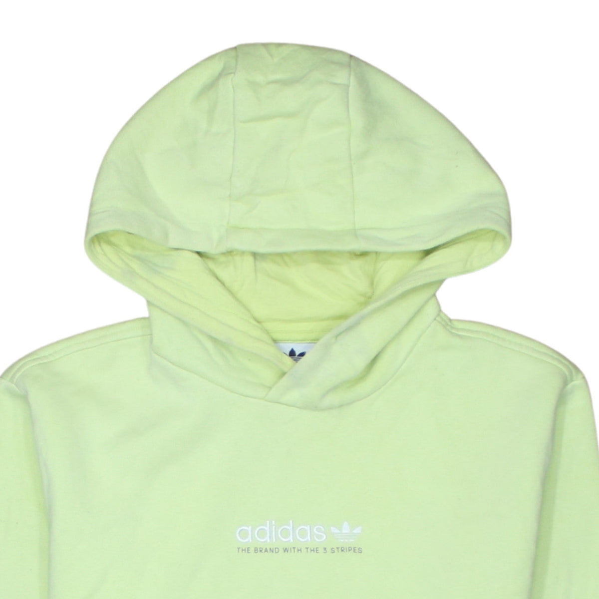 adidas Men's Yellow Small Pullover Hoodie Sweatshirt Regular Fit