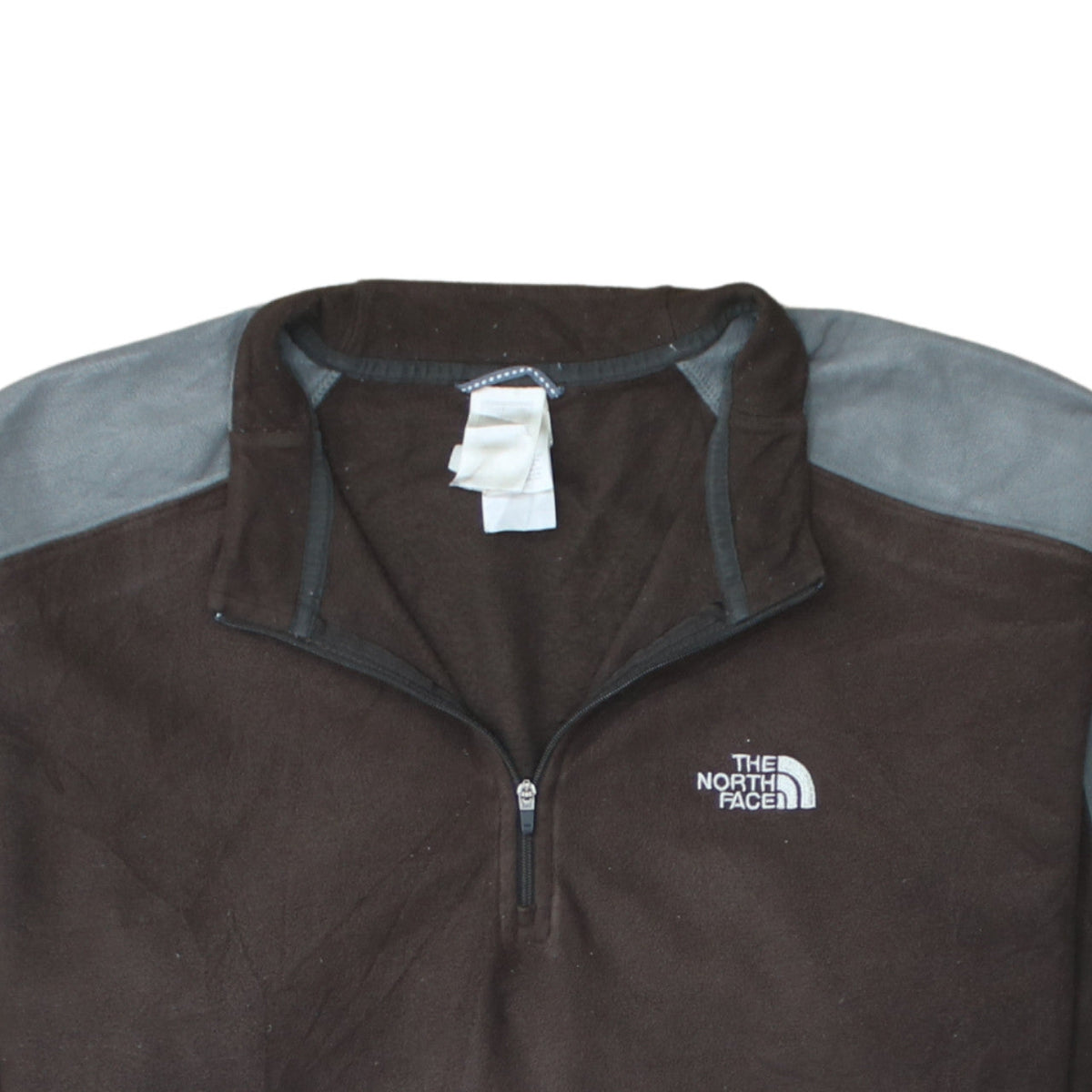 The North Face Men’s Brown Fleece 1/4 Zip Pullover Sweatshirt M