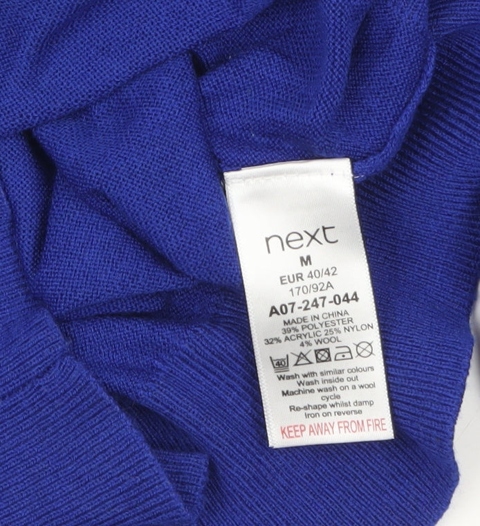 Next Women Blue Crew Neck Long Sleeve Pullover Jumper Size 12