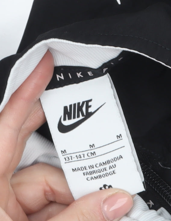 Nike Boys Black Air Track Jacket 11-12 Years Lightweight Zip Sportswear