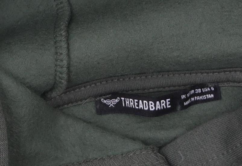 Threadbare Women's Green Long Sleeve Pullover Hoodie Size 10