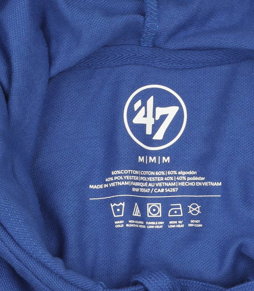 '47 Brand Men's Blue Pullover Hoodie M Sports Graphic