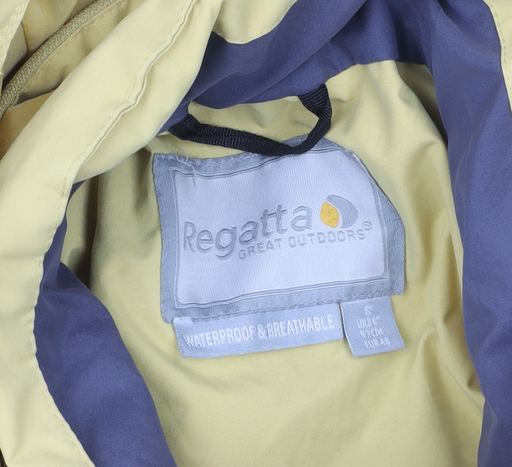 Regatta Men’s Yellow Waterproof Hooded Rain Jacket Size S Regular
