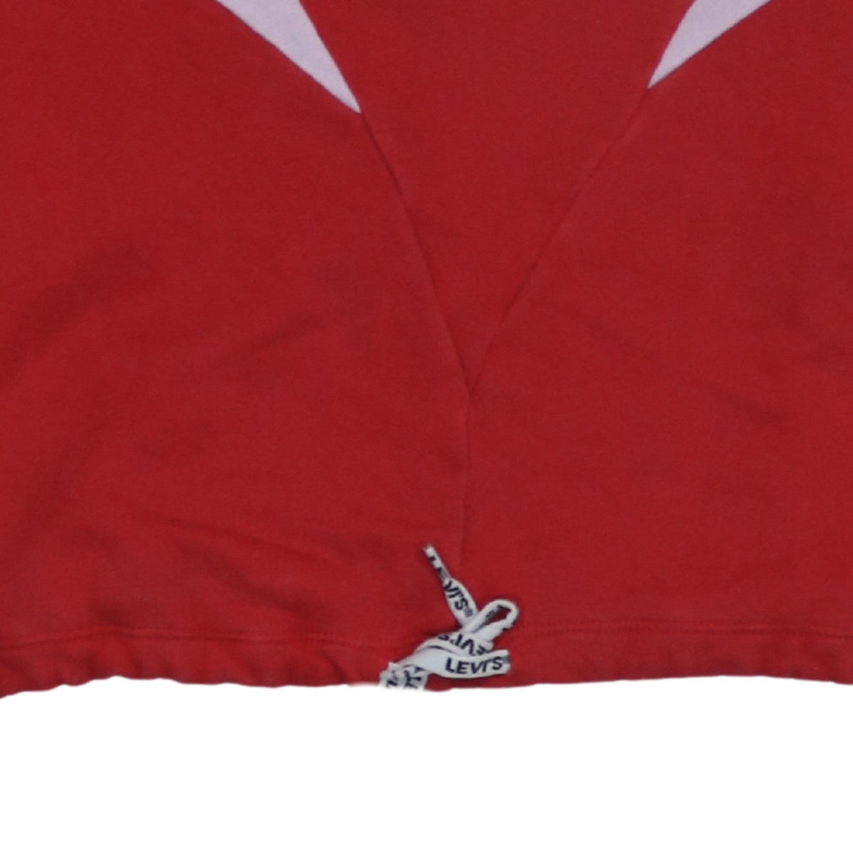 Levi's Womens Red Colourblock Pullover Sweatshirt XS