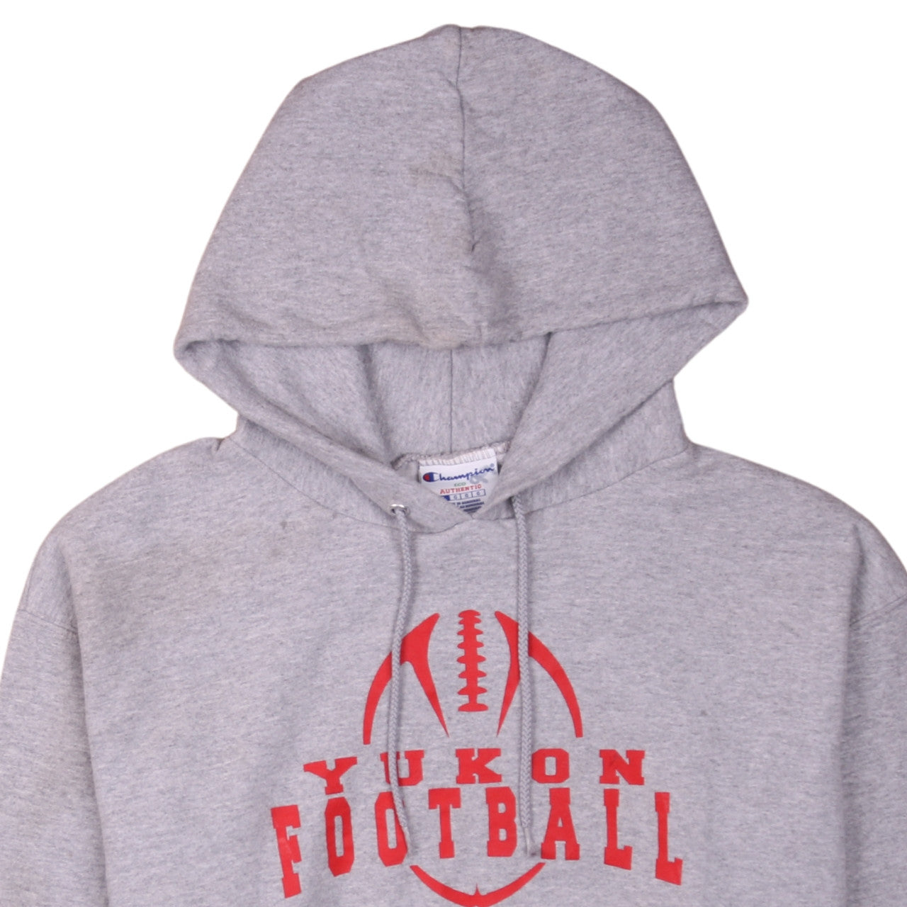Champion Men’s Grey Yukon Football Pullover Hoodie Size L