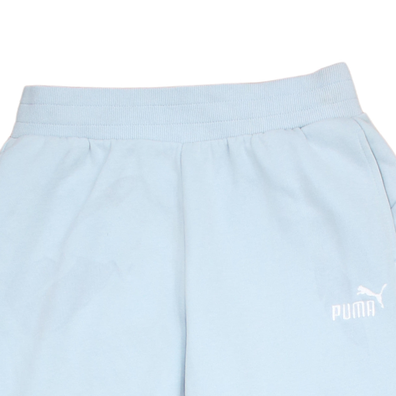 Puma Women Blue Fleece Sweatpants M Regular Fit Casual Sports