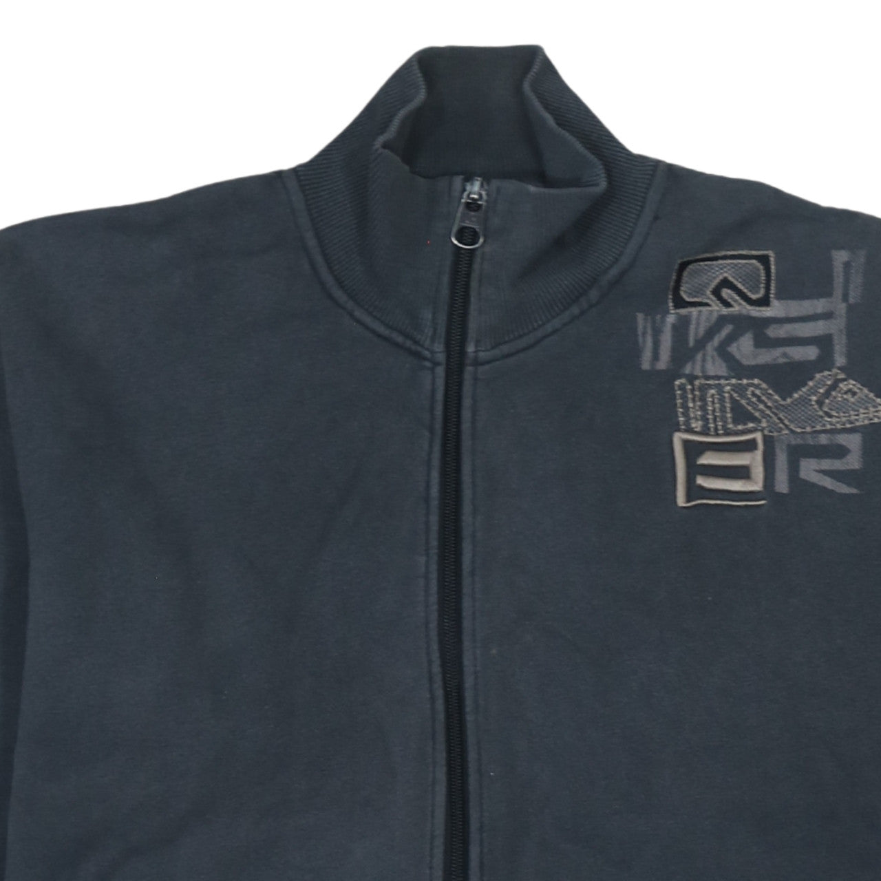 Quiksilver Men's Black 2XL Track Jacket Full Zip Cotton Fleece