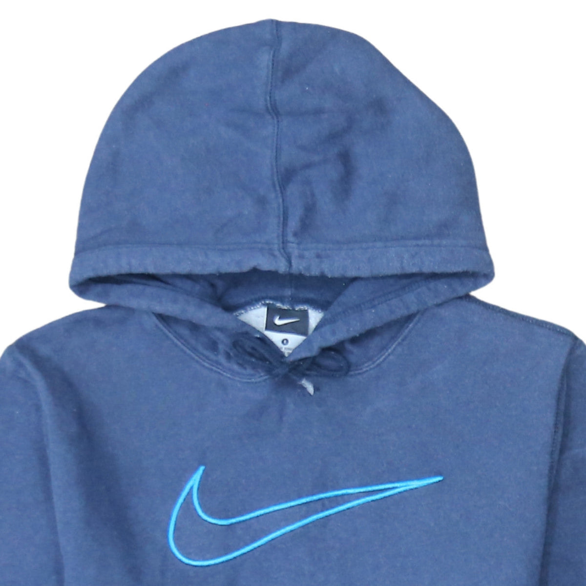 Nike Men's Blue Small Pullover Hoodie with Logo Graphic