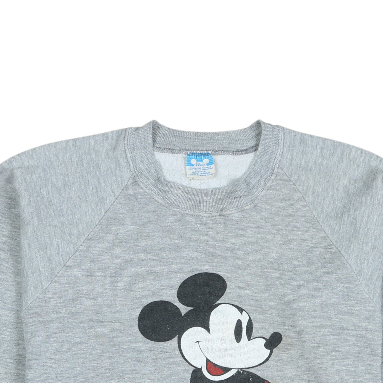 Disney Women Grey Mickey Mouse Pullover Sweatshirt Medium