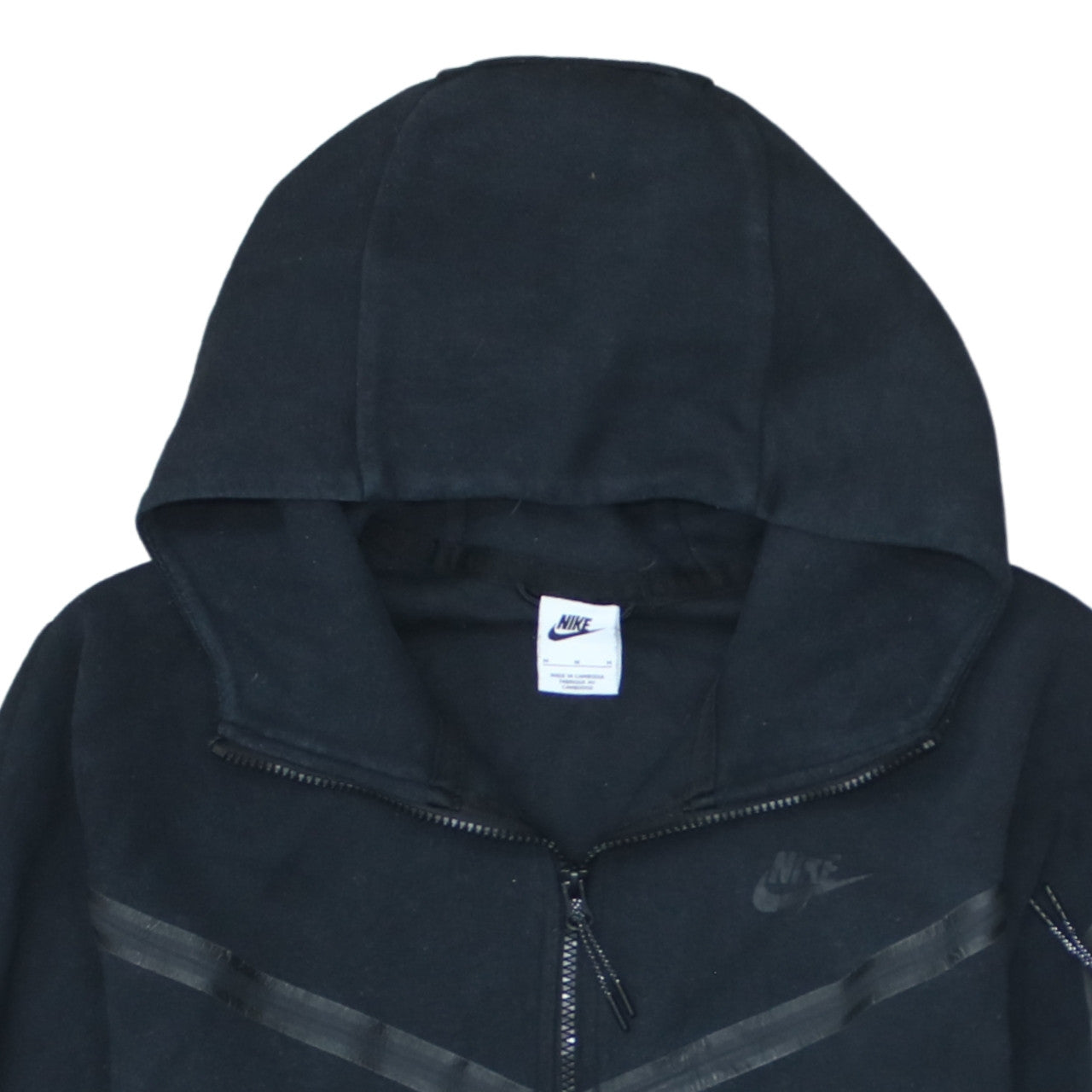 Nike Men's Black Full Zip Hoodie Size M Fleece Sportswear