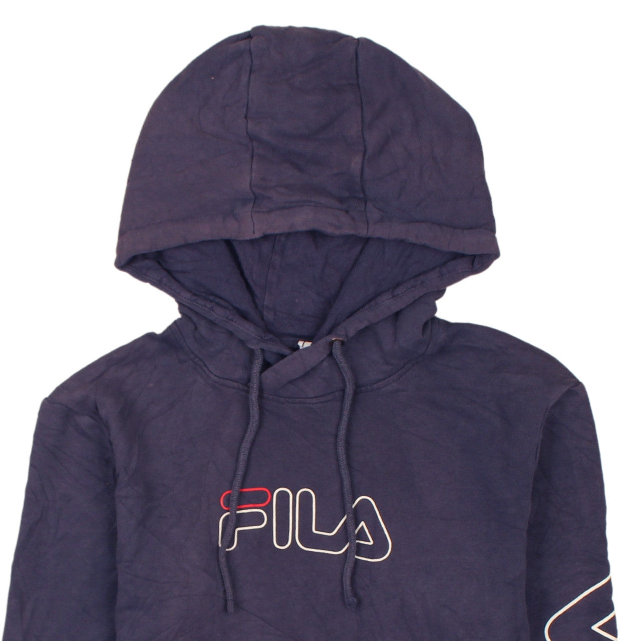 FILA Men's Blue Red Pullover Hoodie XS Graphic Sportswear