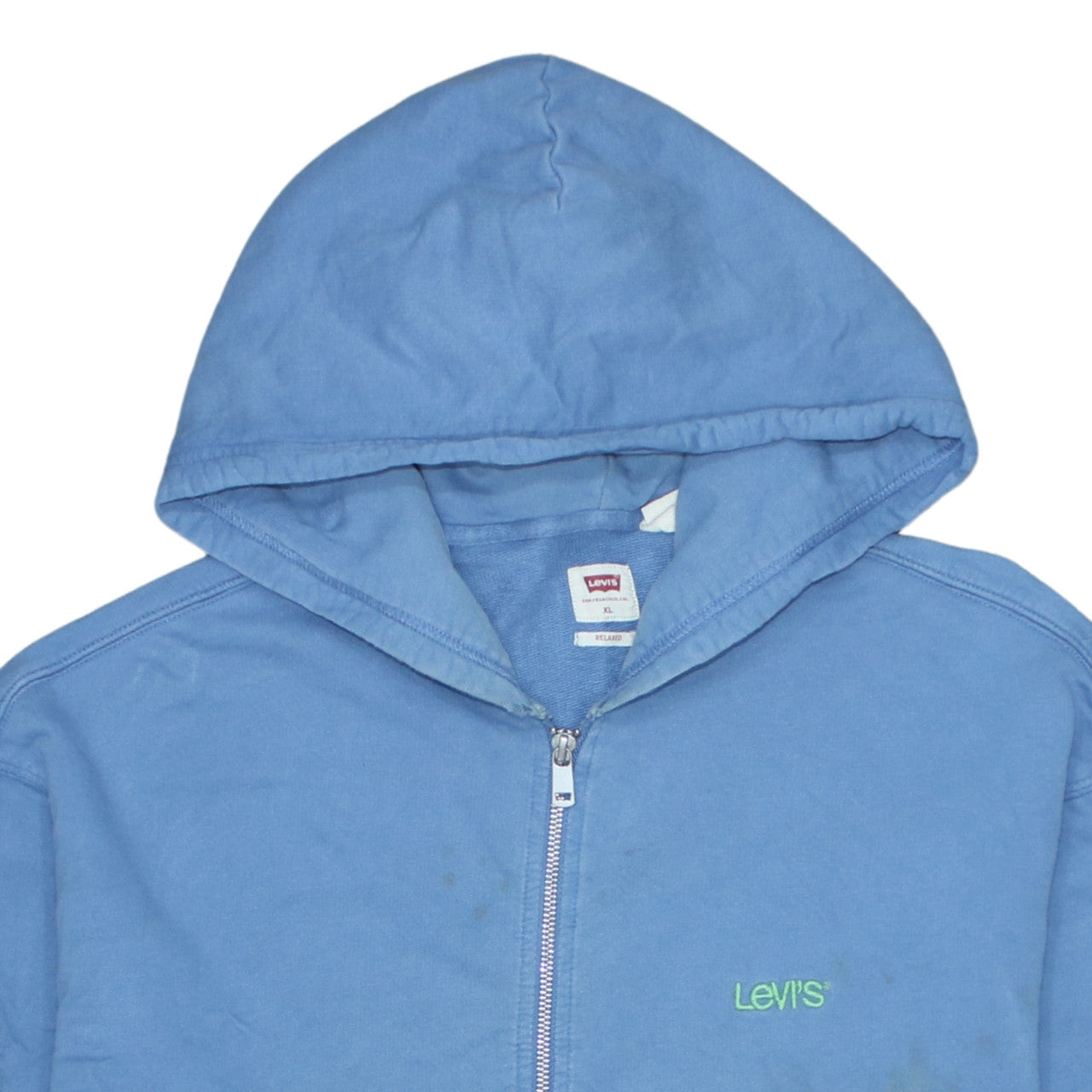 Levi's Men Blue Full Zip Relaxed Fit Hoodie XL