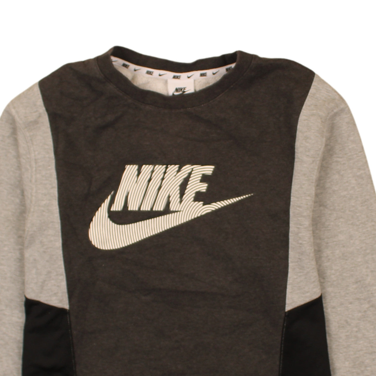 Nike Men's Grey XS Pullover Sweatshirt Logo Graphic Crew Neck
