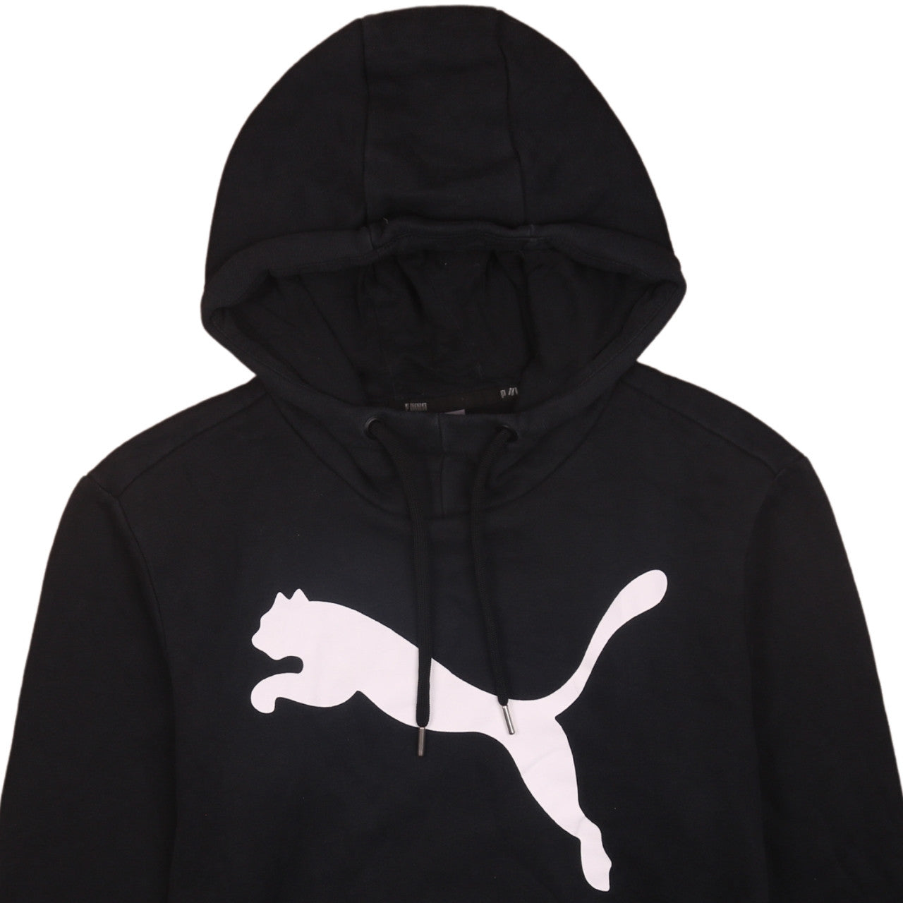 Puma Men’s Black Pullover Hoodie Small Logo Sports Fleece
