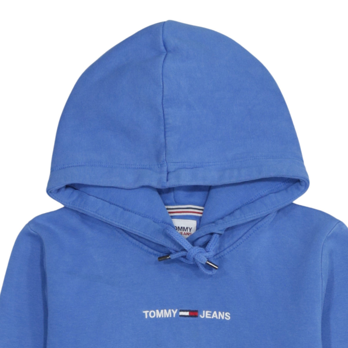 Tommy Jeans Men's Blue Pullover Hoodie XS Regular Fit Logo Design